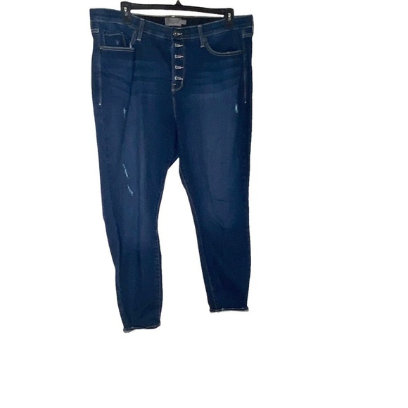 TORRID-FEEL the fit sky high skinny jeans pants. Slightly distressed. Size 22S - Picture 2 of 6